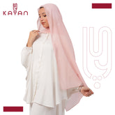 Chiffon Plain Scarf - Powder Pink
